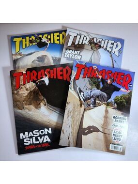 Thrasher Magazine Lot of 4 Skateboarding Culture 2021 Issue 488, 490, 492, 493